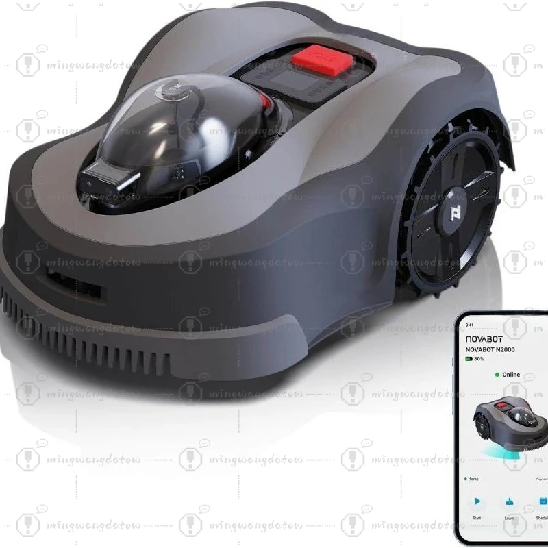 AI Smart Robotic Lawn Mower, GPS Autonomous Path Planning Lawn Mower with Intelligent Obstacle Avoidance for Garden Yard