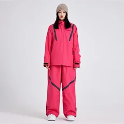 Nuovo Set di tute da sci inverno 2025 pantaloni da snowboard da sci da uomo da donna abbigliamento abbigliamento da neve caldo impermeabile antivento all'aperto