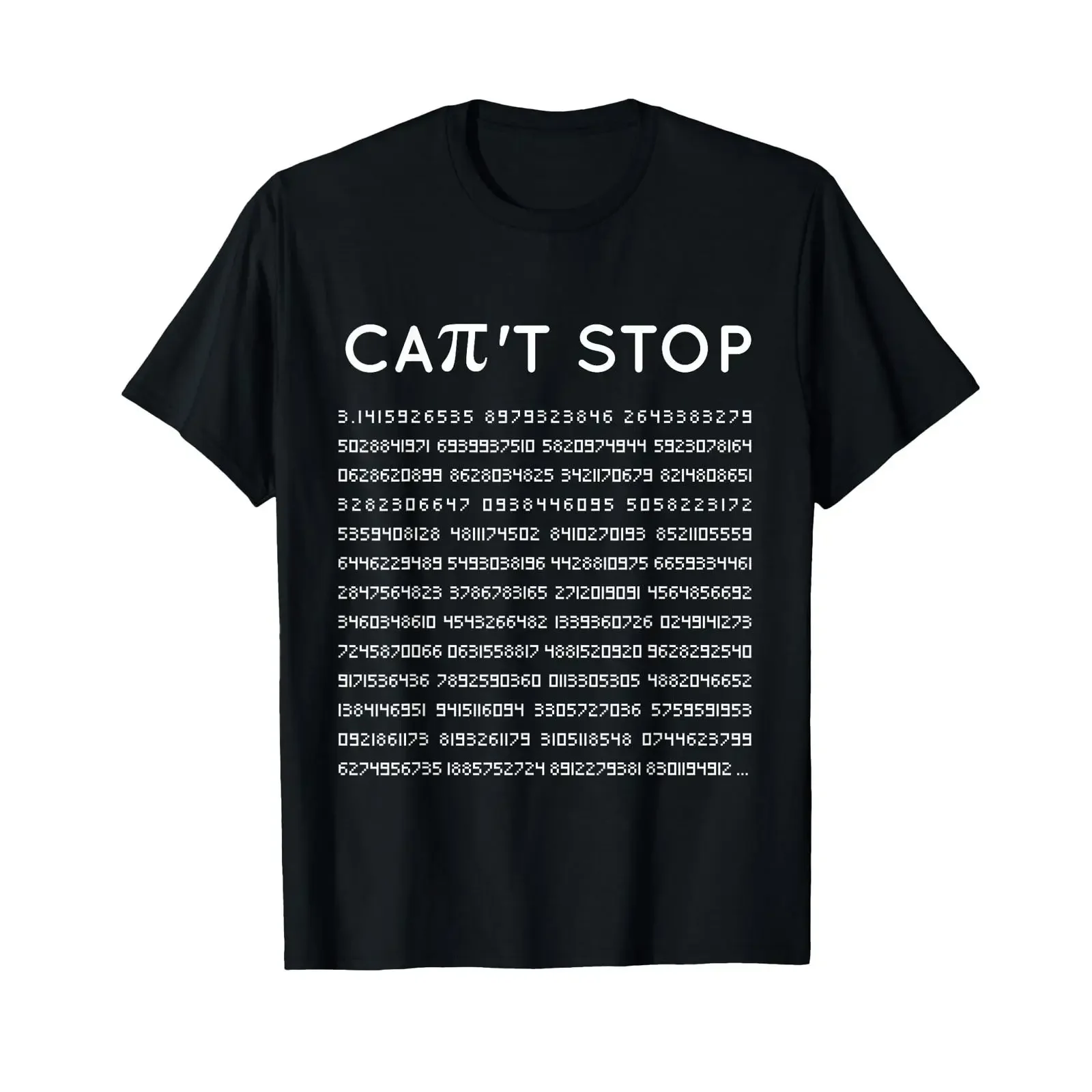 Can't stop PI 3 141592 T Shirt Symbol Math mathematical vintage Washed Comfortable Casual streetwear Unisex Soft graphic