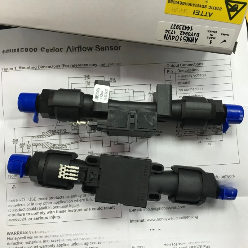 

AWM5104VN Airflow Mass Flow Sensor Linear Output 20SLPM