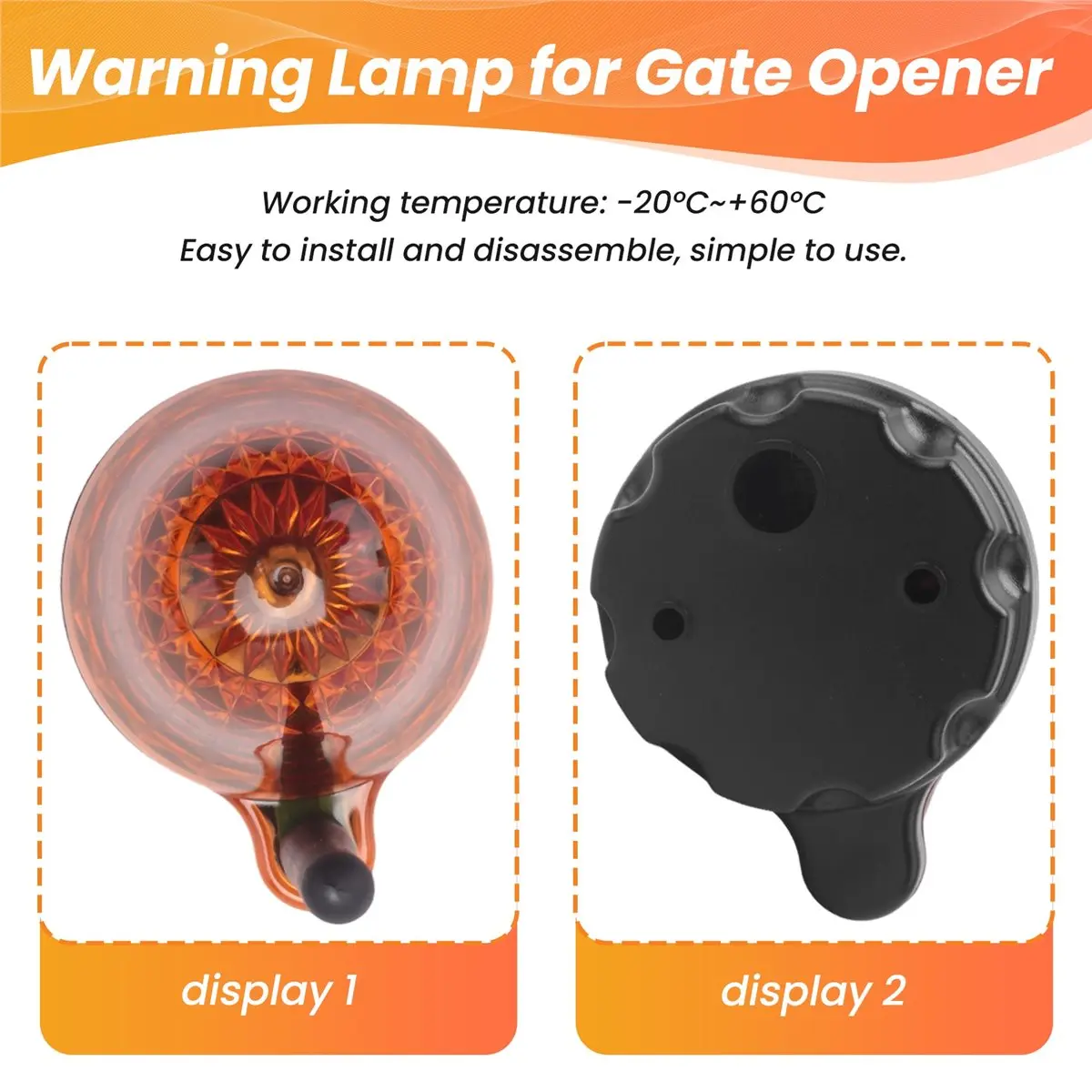 maiABIY Universal 12V-265V LED Signal Alarm Light Strobe Flashing Light Wall Mount Emergency Warning Lamp for Gate Opener