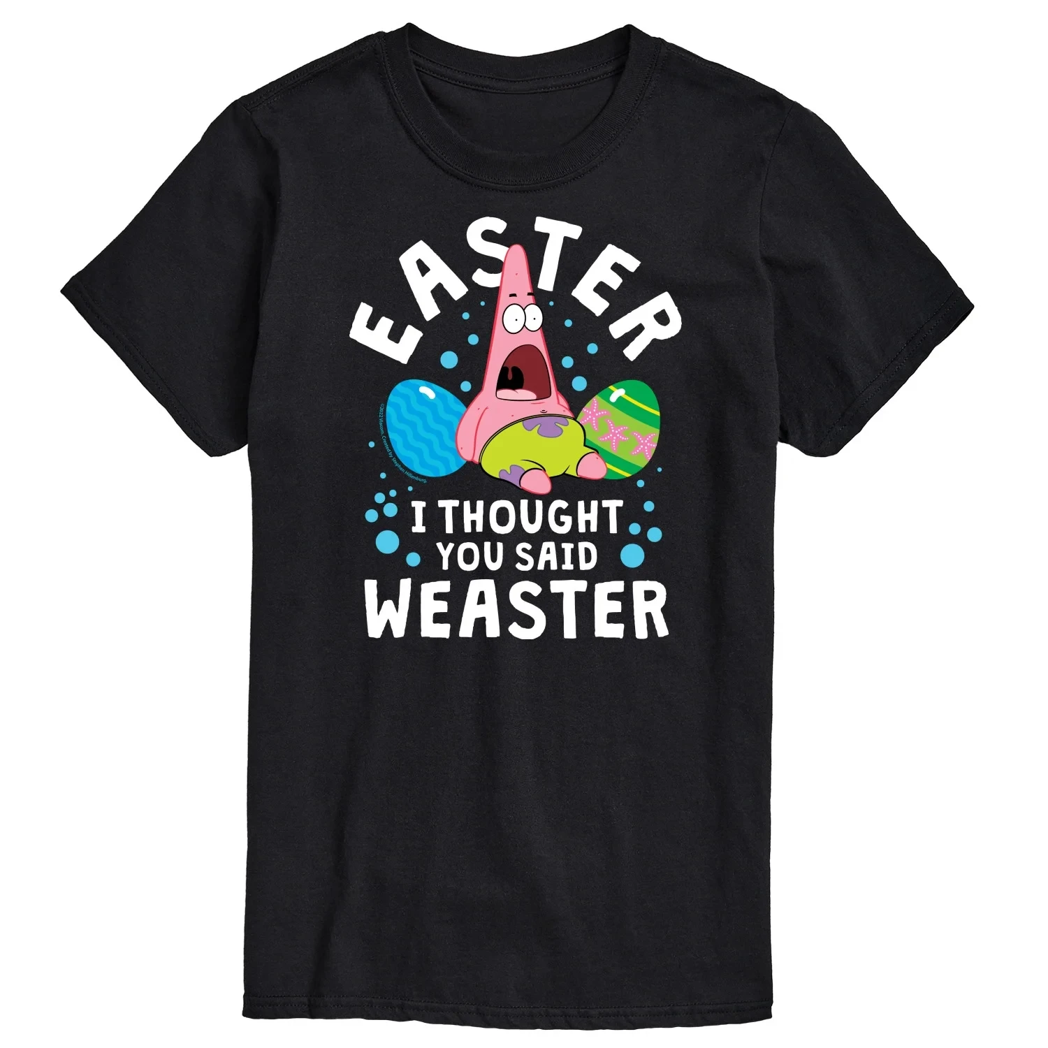 Christmas SpongeBob Squarepants Men's T-Shirt Cartoon Patrick Star Easter Weaster Graphic Short Sleeve T Shirts for Men Clothing