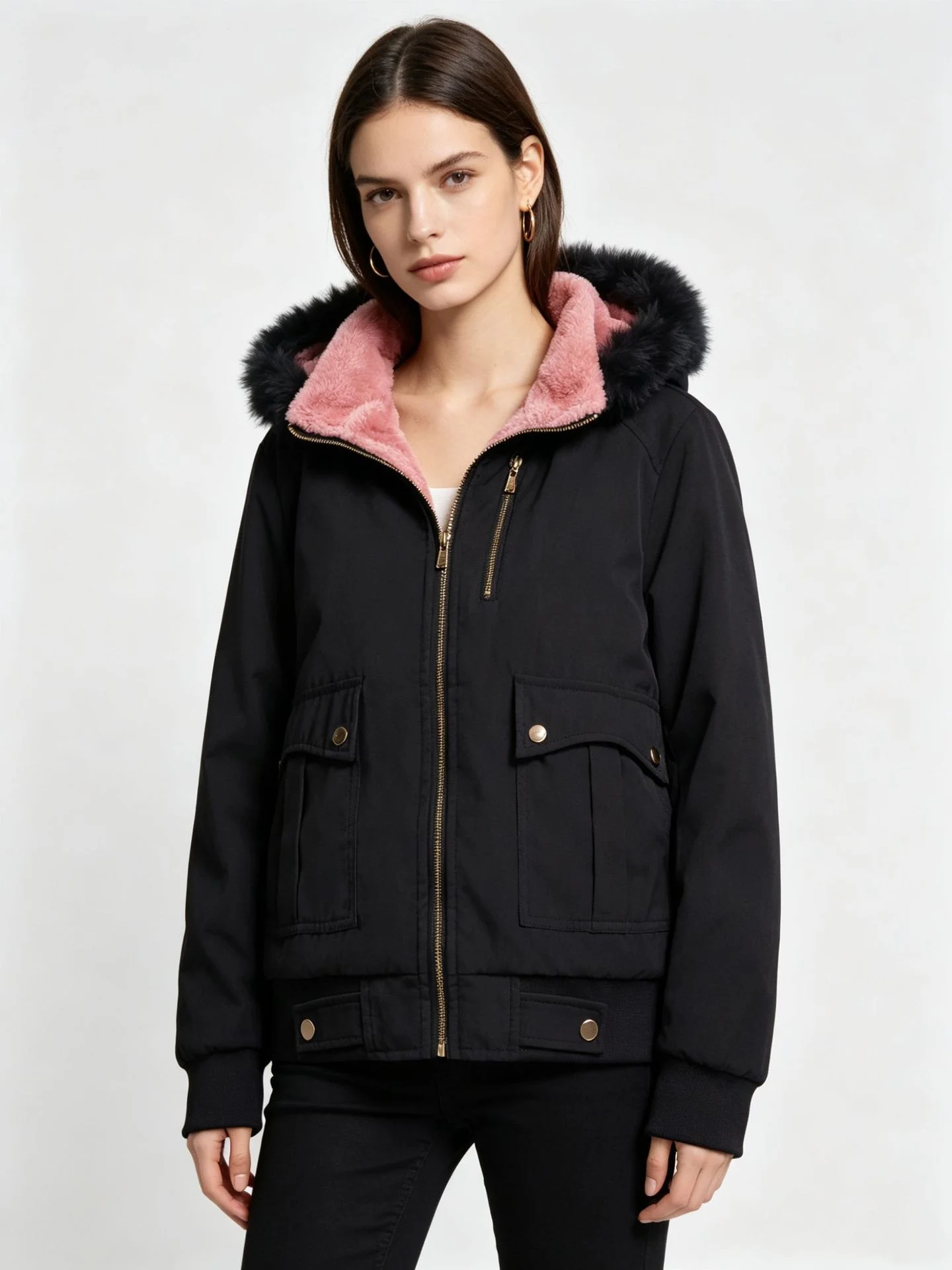 Women's Casual Thick Fur Jacket Autumn/Winter Collection 2026 Fashionable Outerwear for Ladies