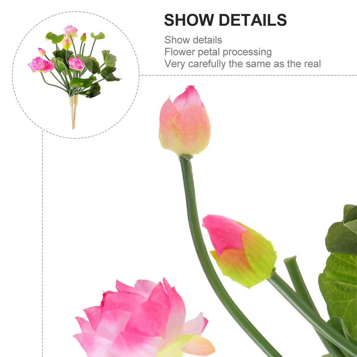 

2 pcs Artificial Lotus Flower Silk Home Fake Flowers Arrangement For Room Office Bonsai Gift Light Pink Plastic Branches Stress