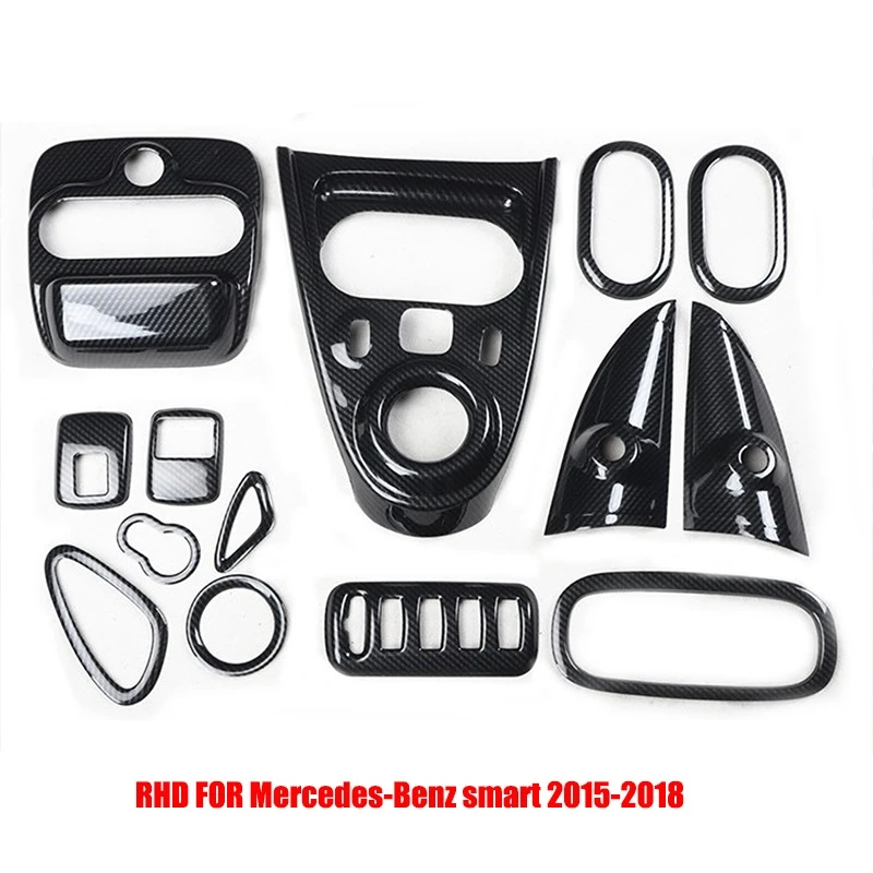 RHD For Mercedes benz Smart fortwo 2015-2018 interior accessories door handle window lift button swtich cover air vent cover