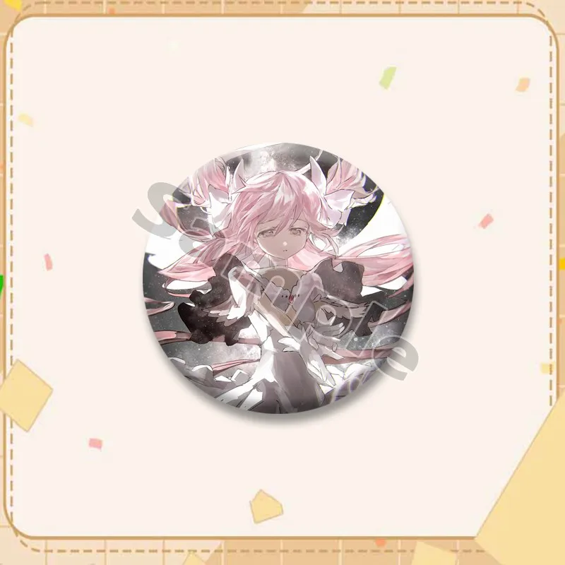 Niedliche Madoka Kaname Emaille-Pins Anime-Mädchen Cosplay Brosche Rucksack Kleidung Hut Deko Schmuck Cartoon-Charakter Abzeichen Geschenke für Freunde – Detail 14