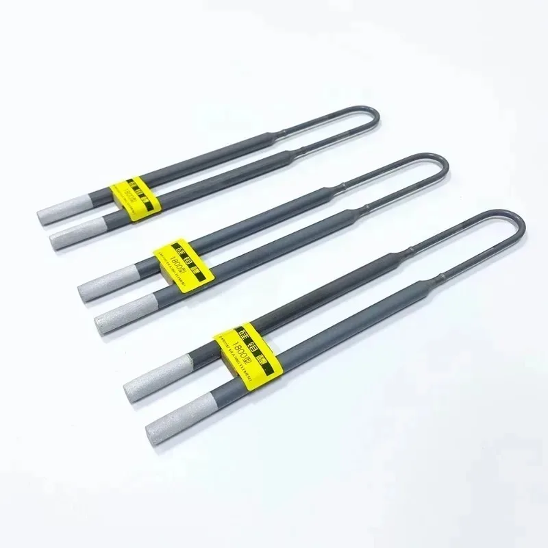 Custom U‑Shape 1800 Type MoSi2 Heater, High‑Purity Heating Rod For Zirconia Denture Crystallization Furnace