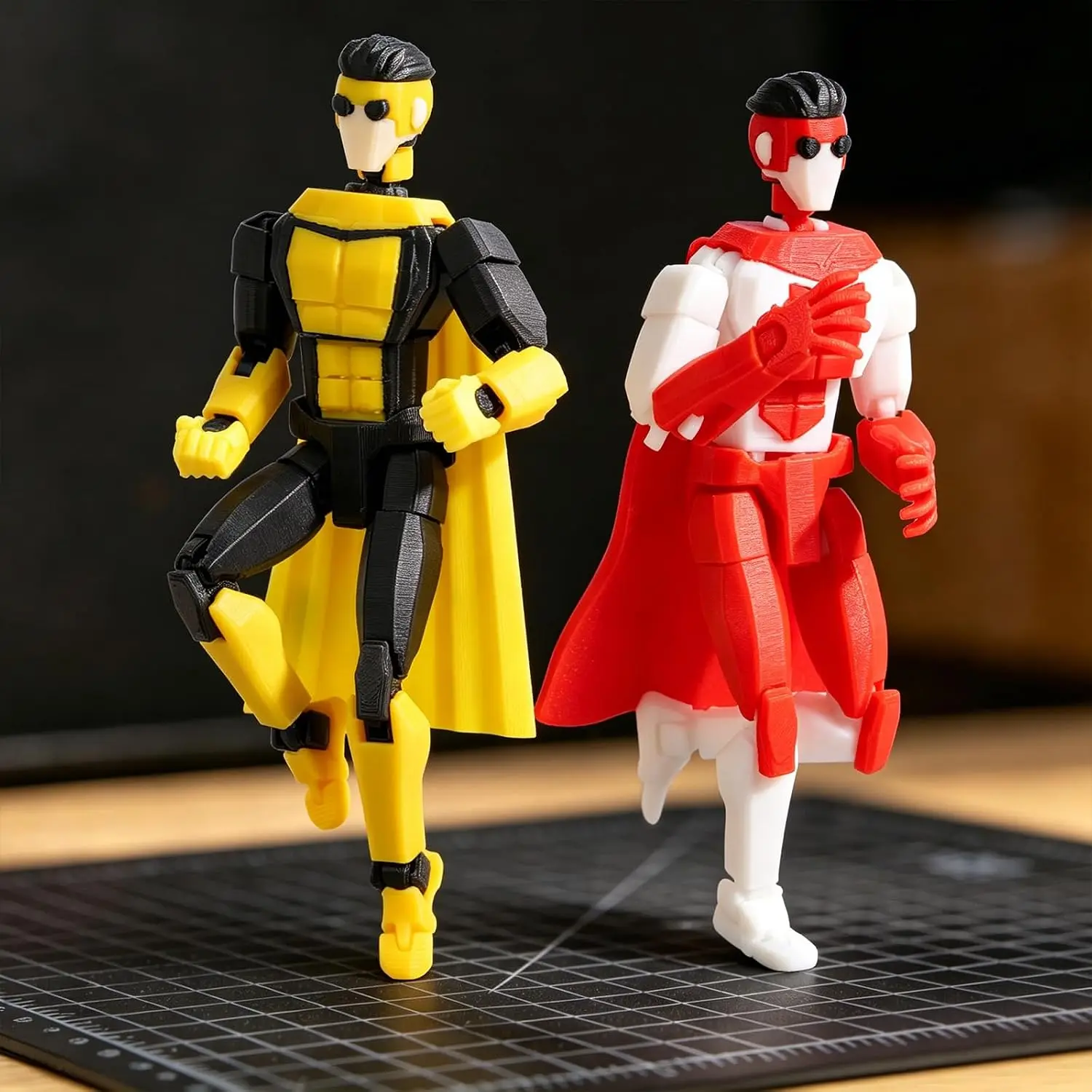 Assembly Completed T13 Action Figure 3D Printed Multi-Jointed Movable T13 Invincible Action Figure Desktop Decorations