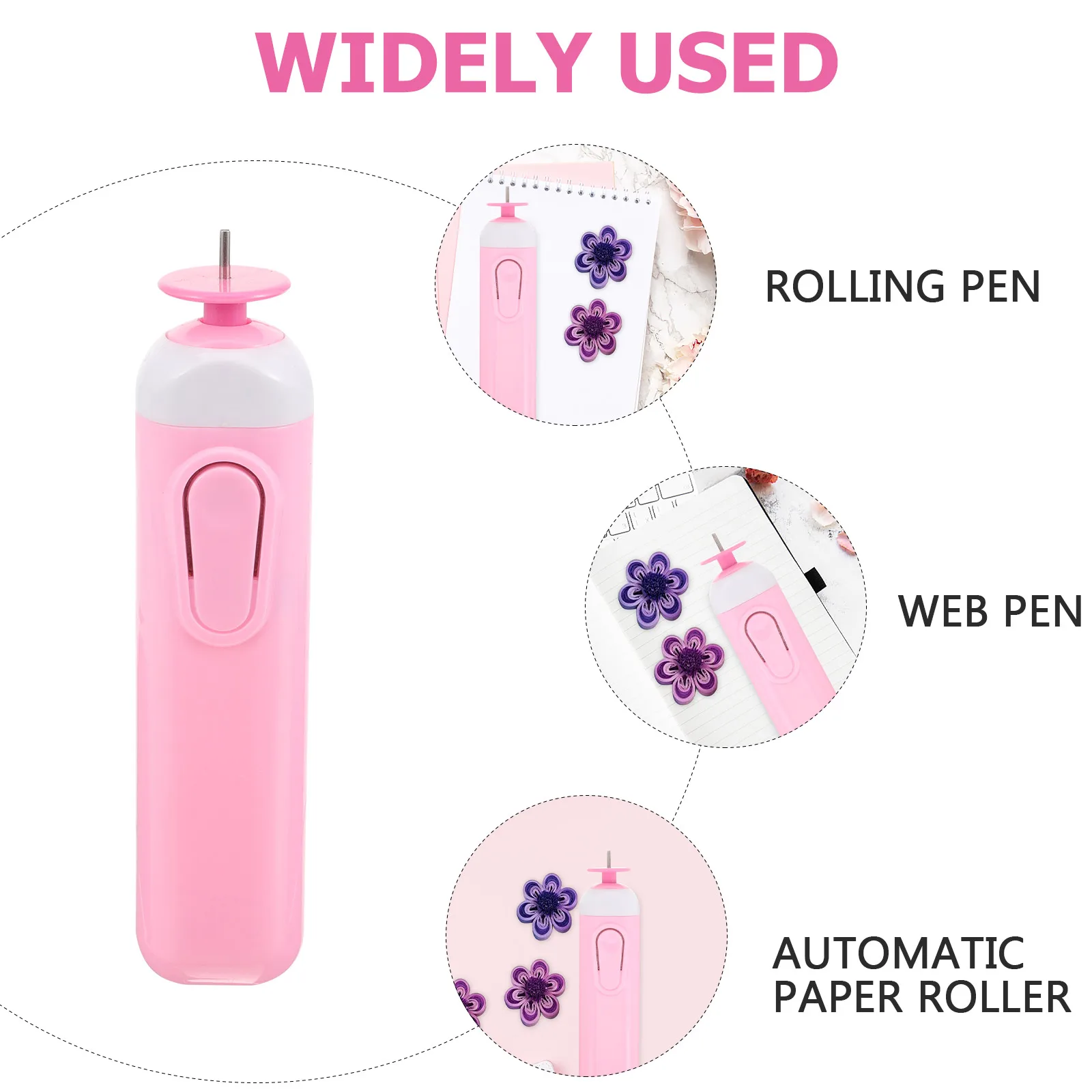 

Rolling Pen Set Various Sizes Ergonomic Slotted Needle Pen DIY Quilling Paper Craft Art Supplies