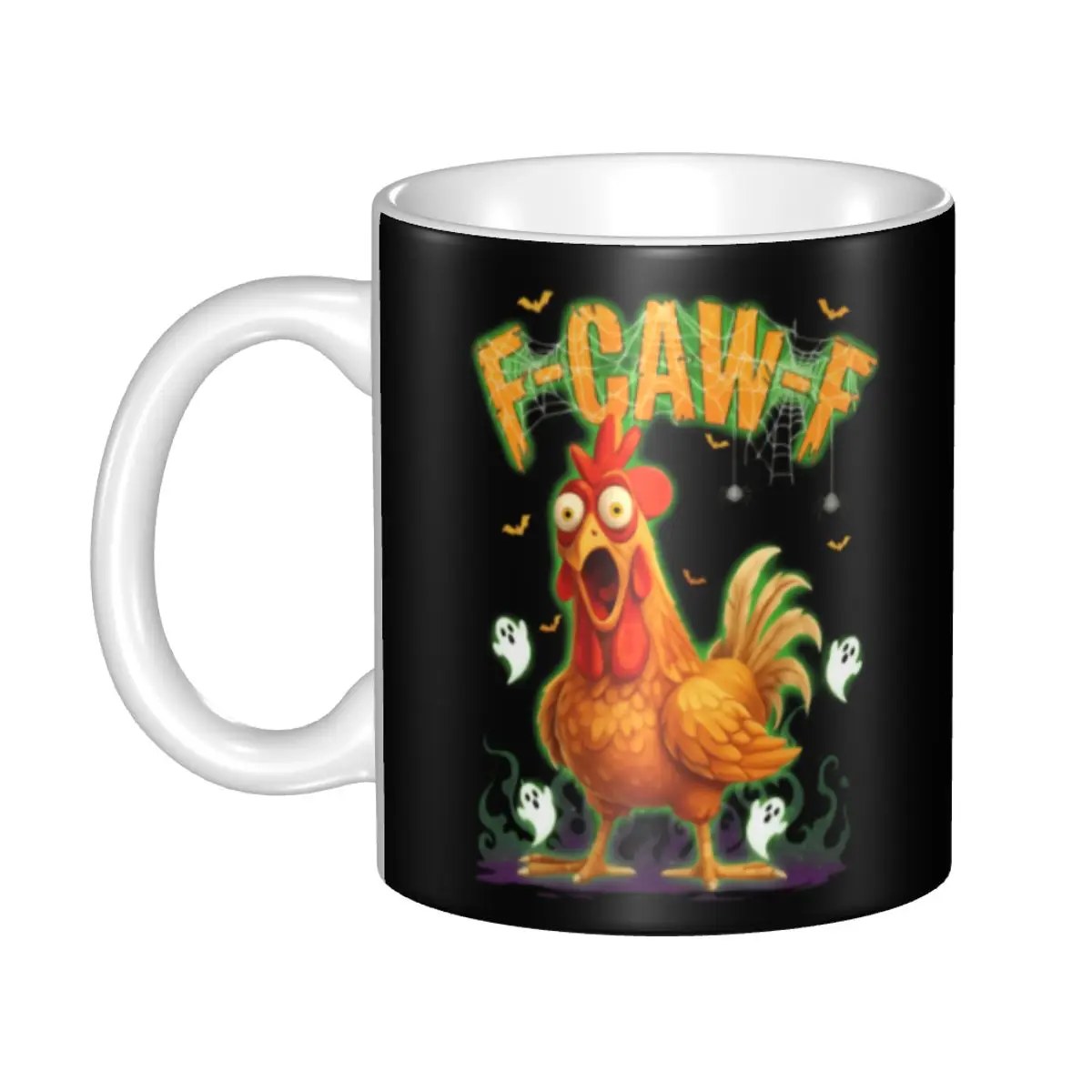 

Funny F-Caw-F Chicken FCAWF Mug Custom Ceramic Coffee Mug Cup Creative Present