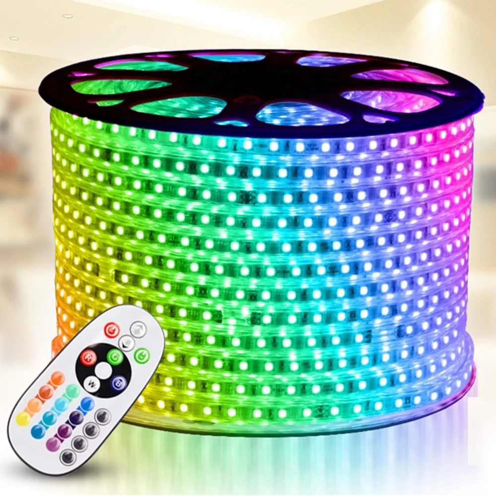 

LED Strip Light, 164ft, Waterproof, Multi-color, Multi-mode Function, Dimmable, with Remote Control, Outdoor LED Rope Lights