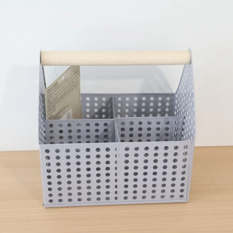 Makeup Organizer Box Multifuction Iron Storage Basket Kitchen Seasoning Storage Boxes Modern Household Organization Furniture