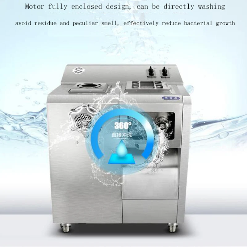 

Электрическая мясорубка-измельчитель из нержавеющей стали, кухонный комбайн, измельчитель чеснока, блендер большой емкости