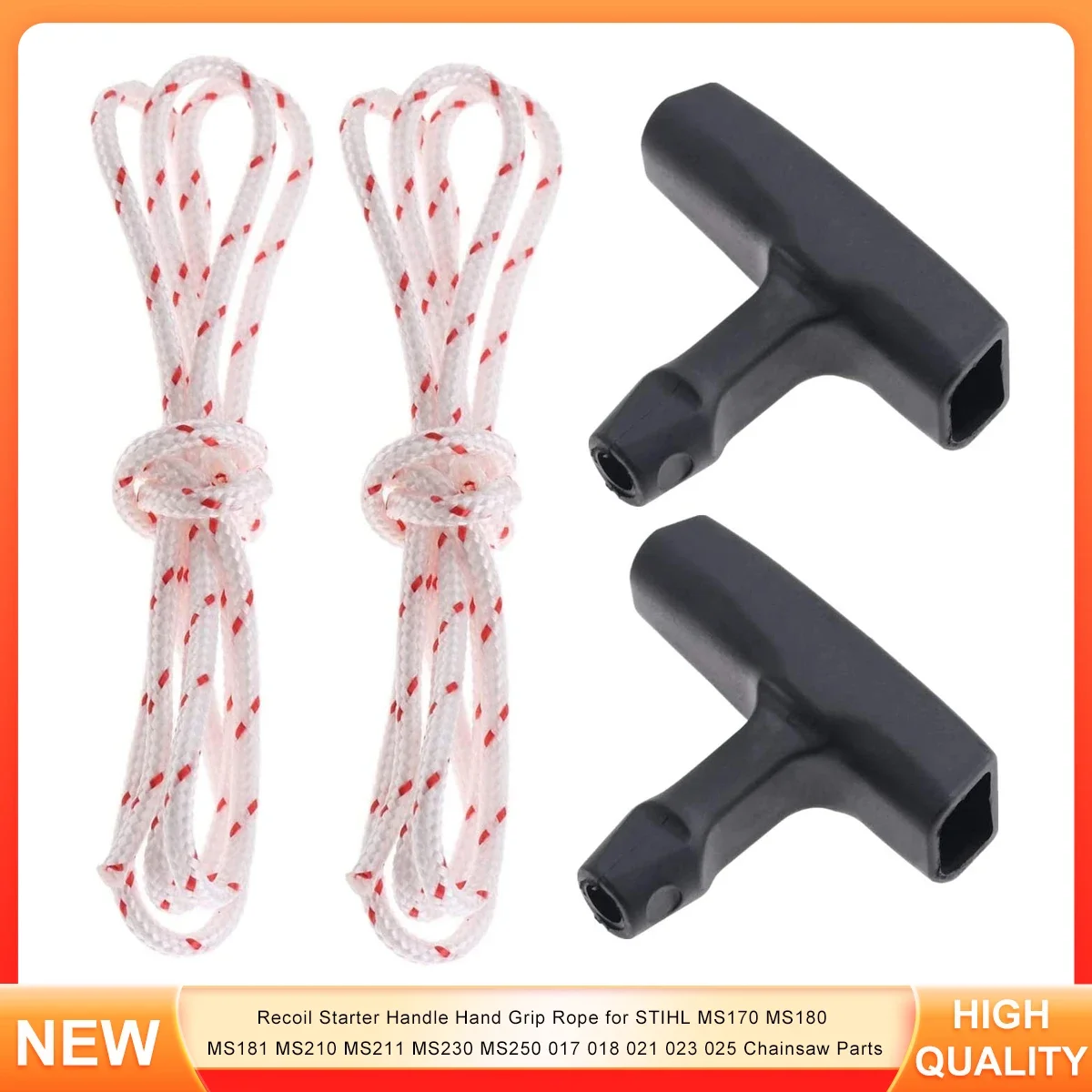 

Recoil Starter Handle Hand Grip Rope for STIHL MS170 MS180 MS181 MS210 MS211 MS230 MS250 017 018 021 023 025 Chainsaw Parts