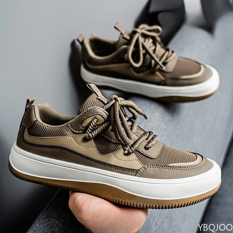 Men's summer new fashionable versatile sports board shoes breathable mesh running shoes anti slip soft sole casual shoes