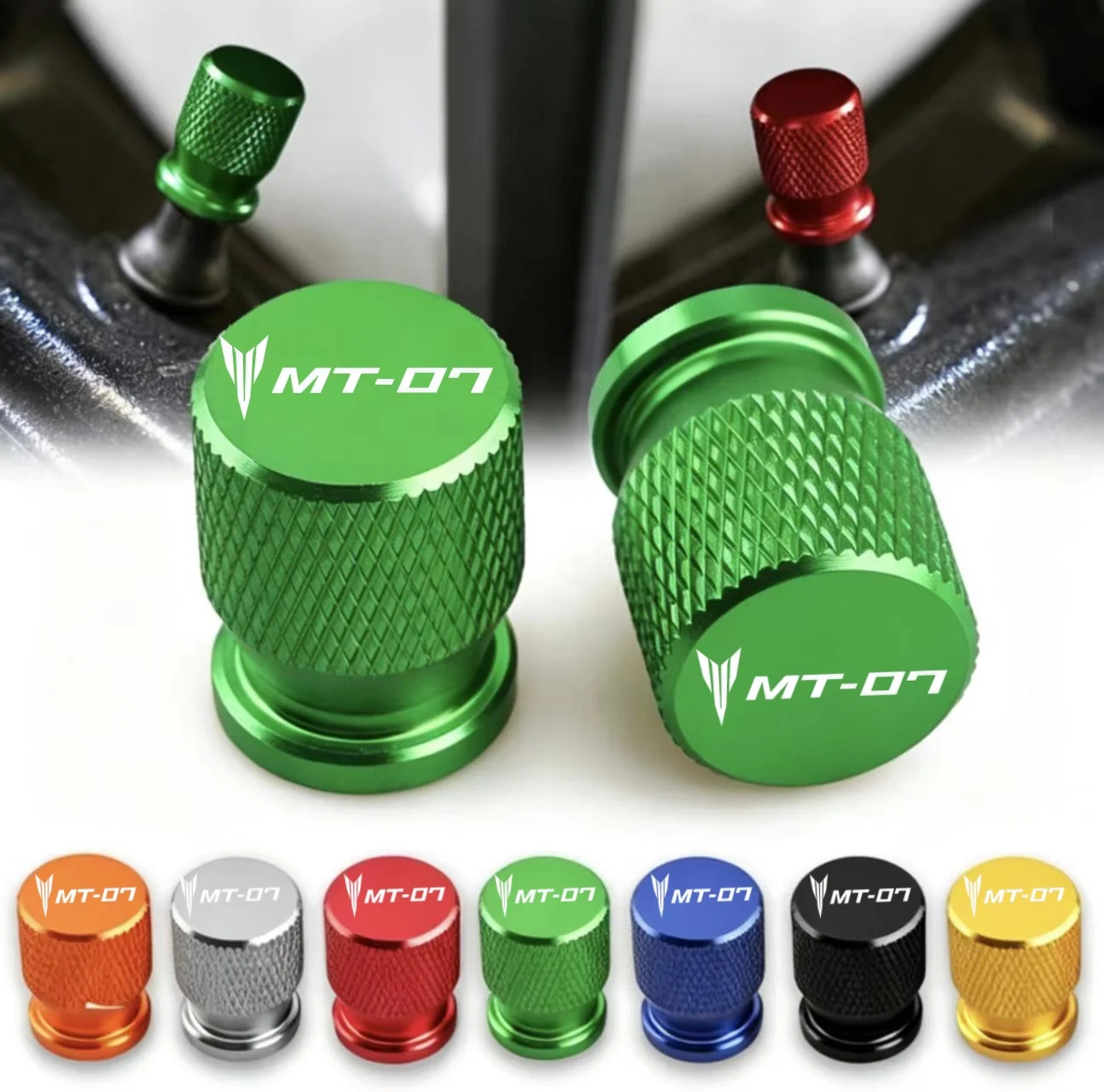 Latest Motorcycle Tire Valve Stem Cap Suitable for MT 07 Series Models Black ABS Plastic Valve Cap