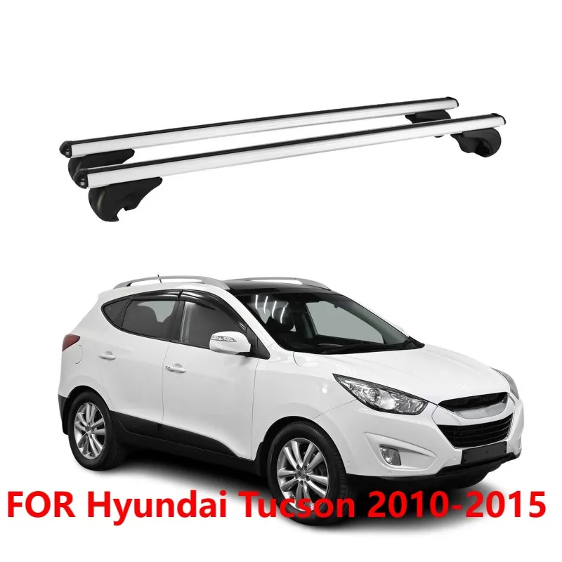 

Для Hyundai Tucson 2010-2015: Запираемые поперечины для багажника на крышу, серые