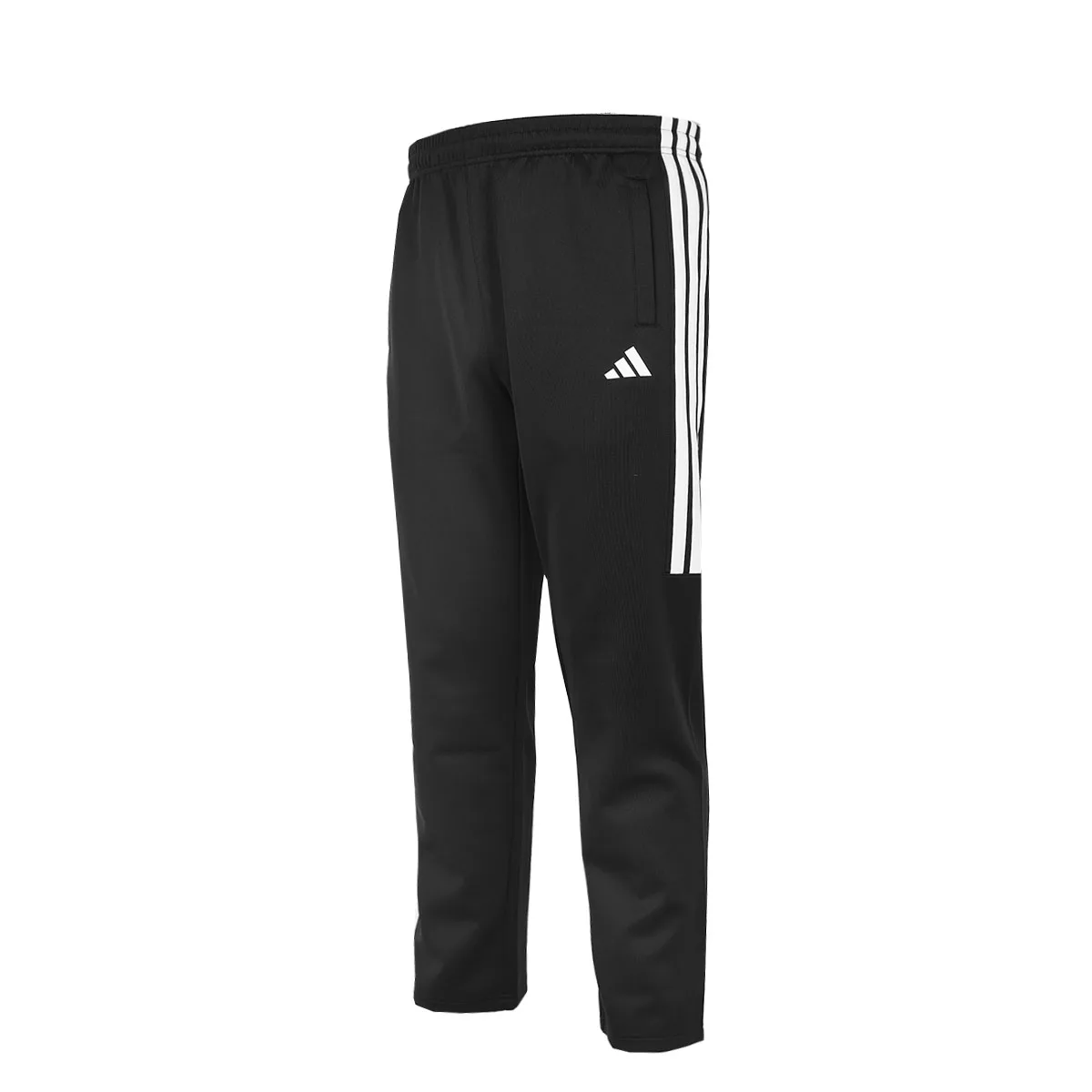 Adidas Men's 3 Stripes Side Zip Ankle Track Pants Breathable Quick Dry Training Joggers for Gym Football Workout Daily Wear