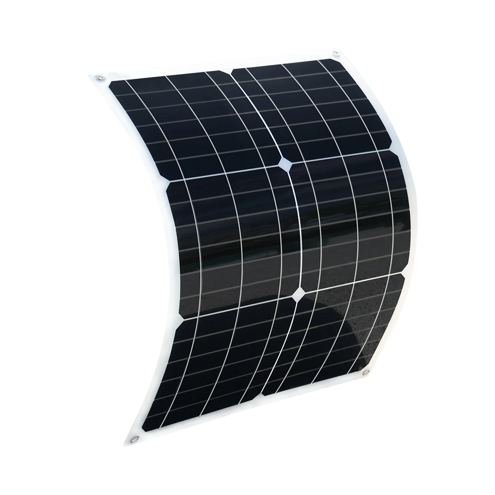 Flexible solar panel complete 25W 18V DC Output 5V USB Output Daily power Photovoltaic panels or 60W solar kit for 12V battery