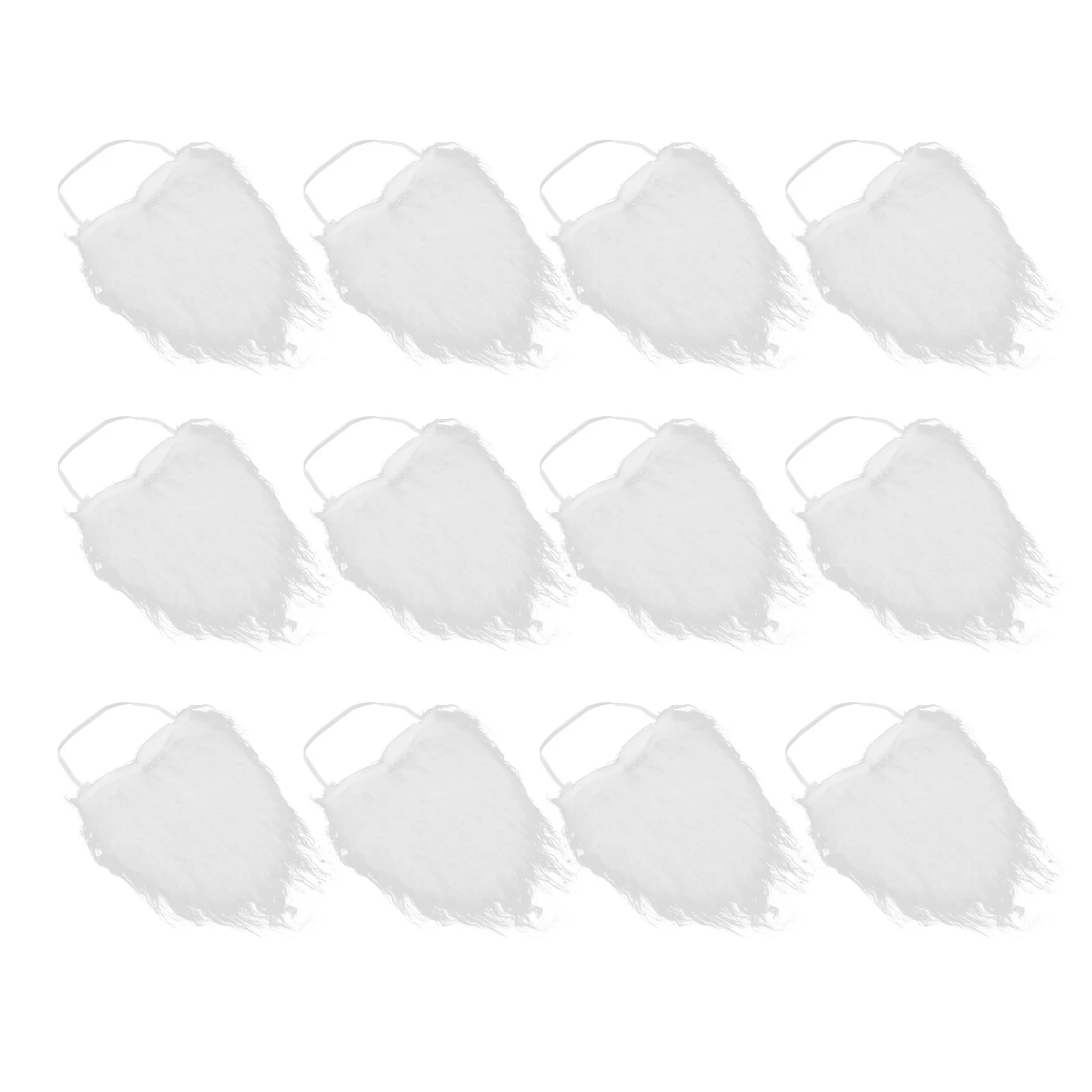 12 stücke Gefälschte Schnurrbart Realistische Bart Requisiten Santa Kostüm Zubehör Für Männer Frauen Party Cosplay Maskerade