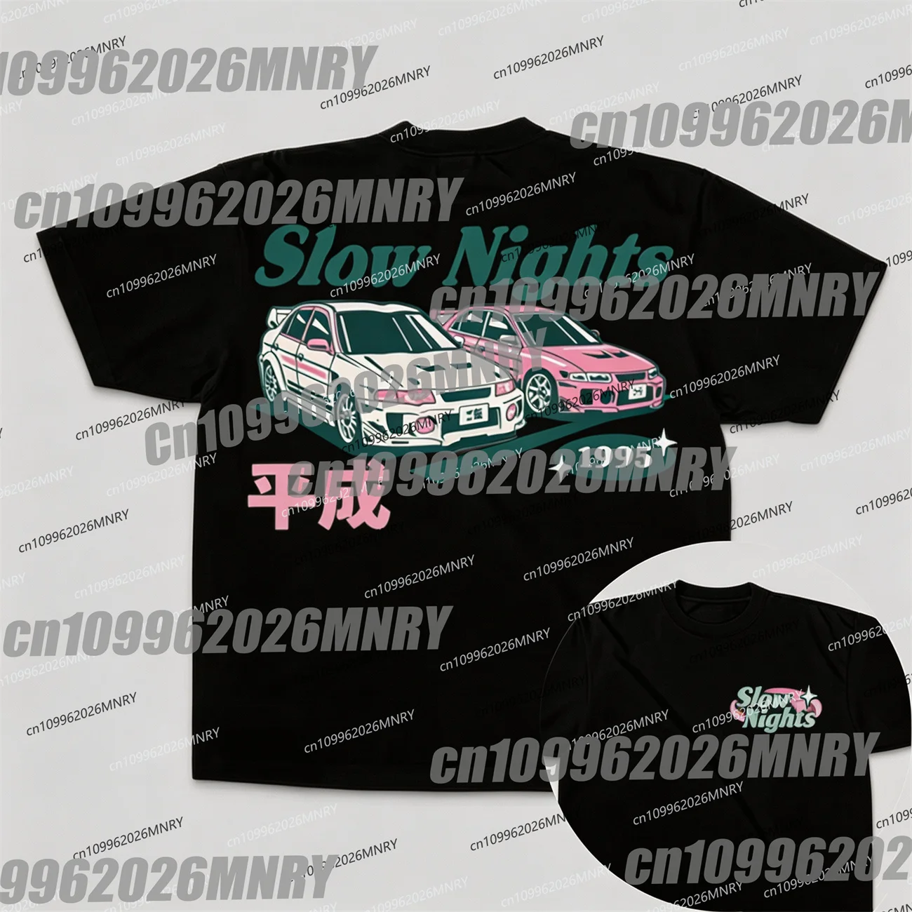 Tees Kids Vintage Car Graphic Clothing Daily Casual Stylish Streetwear Summer Men Women Slow Nights T-Shirt Fashion Cotton Tops