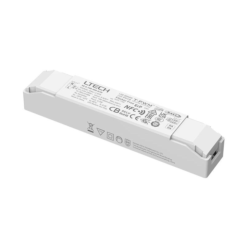 LTECH 6W 100-450mA 350-700mA CC DALI-2 CC sterownik stałoprądowy Led sterownik przyciemniania, transformator oświetleniowy bez migotania T-PWM NFC