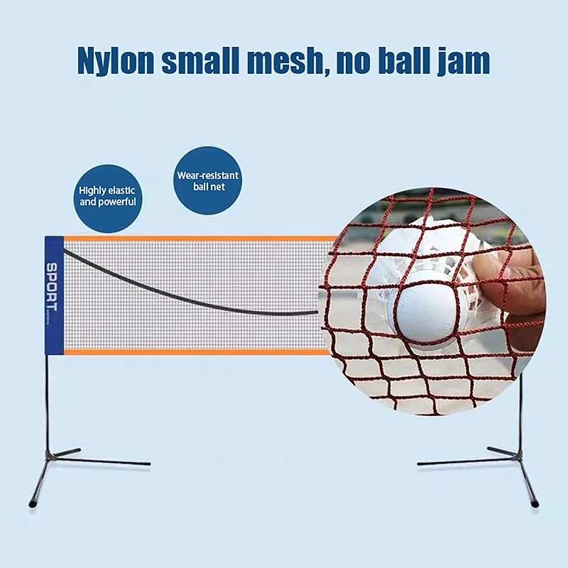 Professional Training Standard Sports Net: 3.1/4.1/5.1/6.1m Badminton and Volleyball - Easy Setup Outdoor Tennis Mesh Net