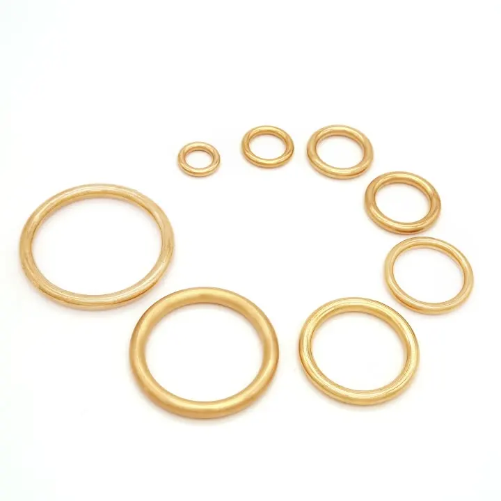 Wholesale 100PCS Solid Seamless Copper Ring Jewelry Gift Box Handbag Key DIY Hardware Accessories Furniture Handle Pull Rings