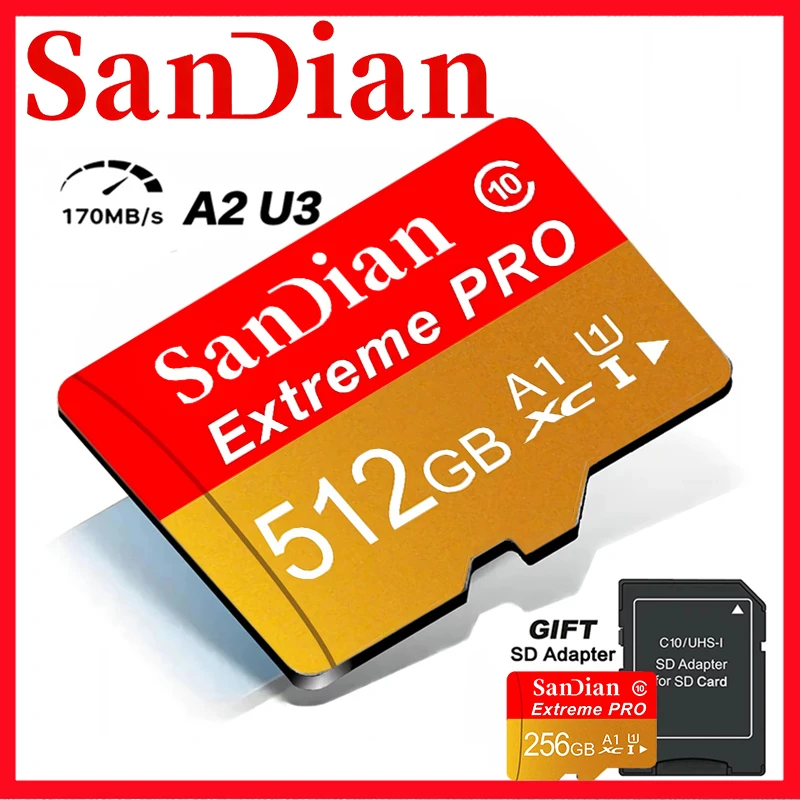 Ultra Memory Card 128GB Micro TF SD Card 64GB SD Cards 32GB TF Cards UHS-I A2 UHS-I for Body Camera/Laptop/E-Reader