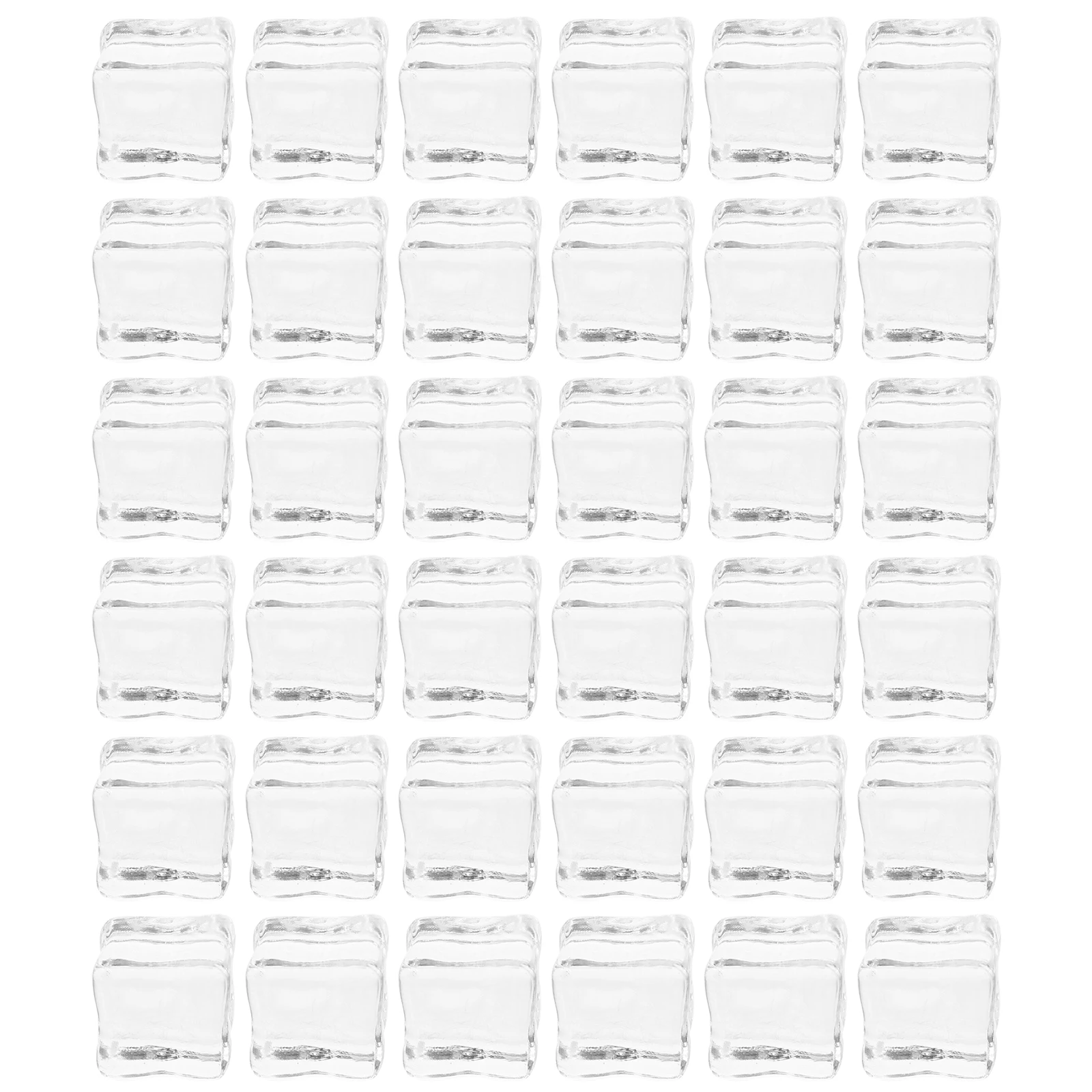 

30Pcs Faux Ice Cubes Transparent Resin Craft Reusable Desktop Decoration Wedding Party Photo Props Home Decor Desktop Ornament