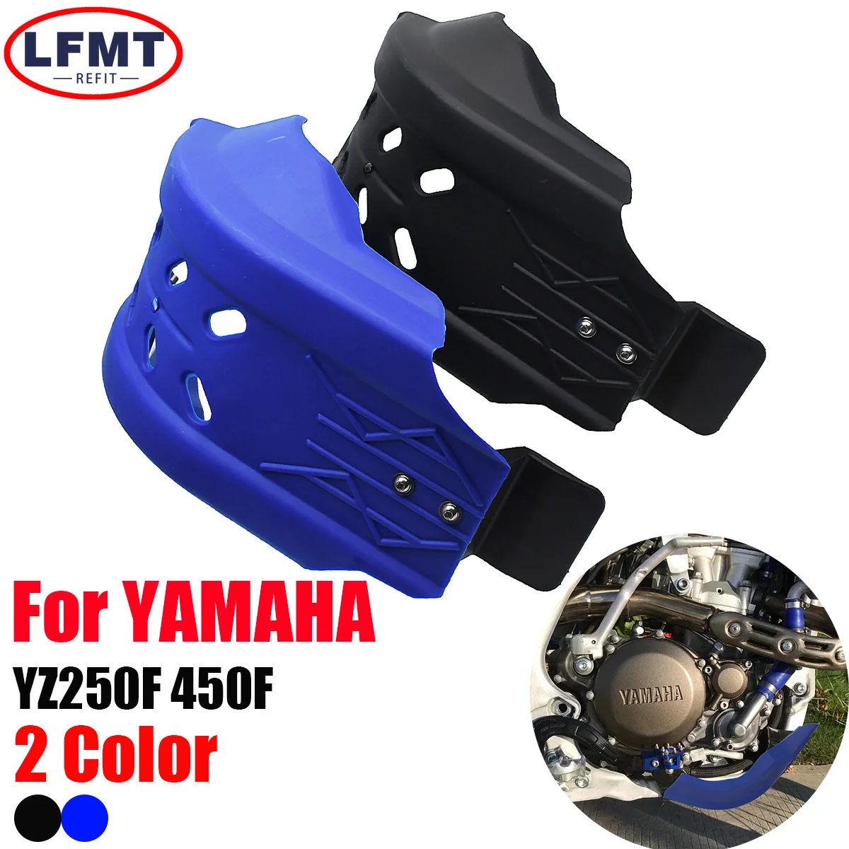 

Motorcycle Skid Plate Engine Base Chassis Guard Protector For Yamaha YZ250F 2014-2018 YZ450F 2014-2017 YZ 250F 450F Universal