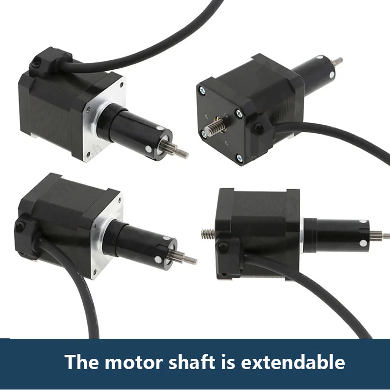 Neam17 Nema23 Fixed Axis Screw Linear Stepper Motor Actuator Stroke 63.5mm Small Electric Cylinder Telescopic Stepper Motor ﻿