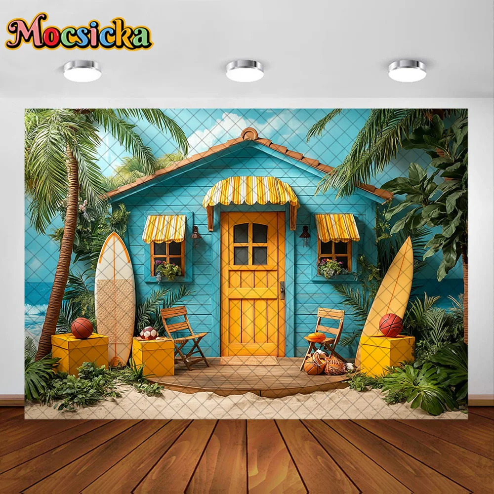 Mocsicka التصوير خلفية هاواي شاطئ ركوب الأمواج مخزن الديكور خلفية استحمام الطفل الوليد حفلة عيد ميلاد حفلة موسيقية الاستوديو