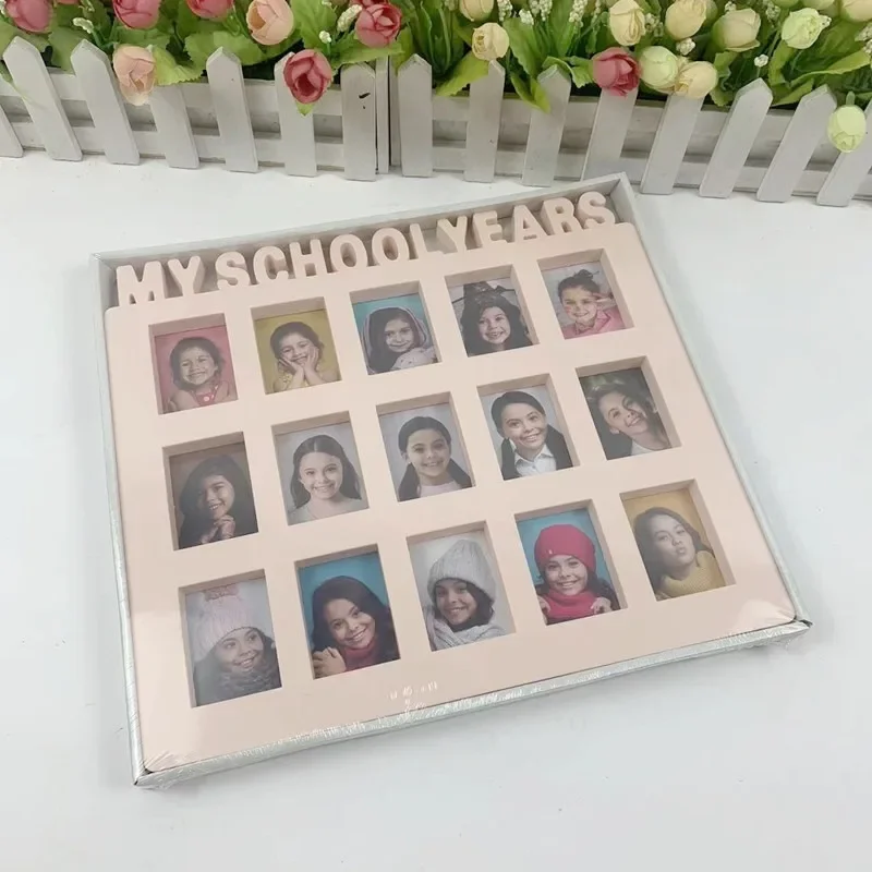 Myschoolyears Student Growth ID Photo Kids Grade Record Mała plastikowa ramka na zdjęcia klasy średniej klasy