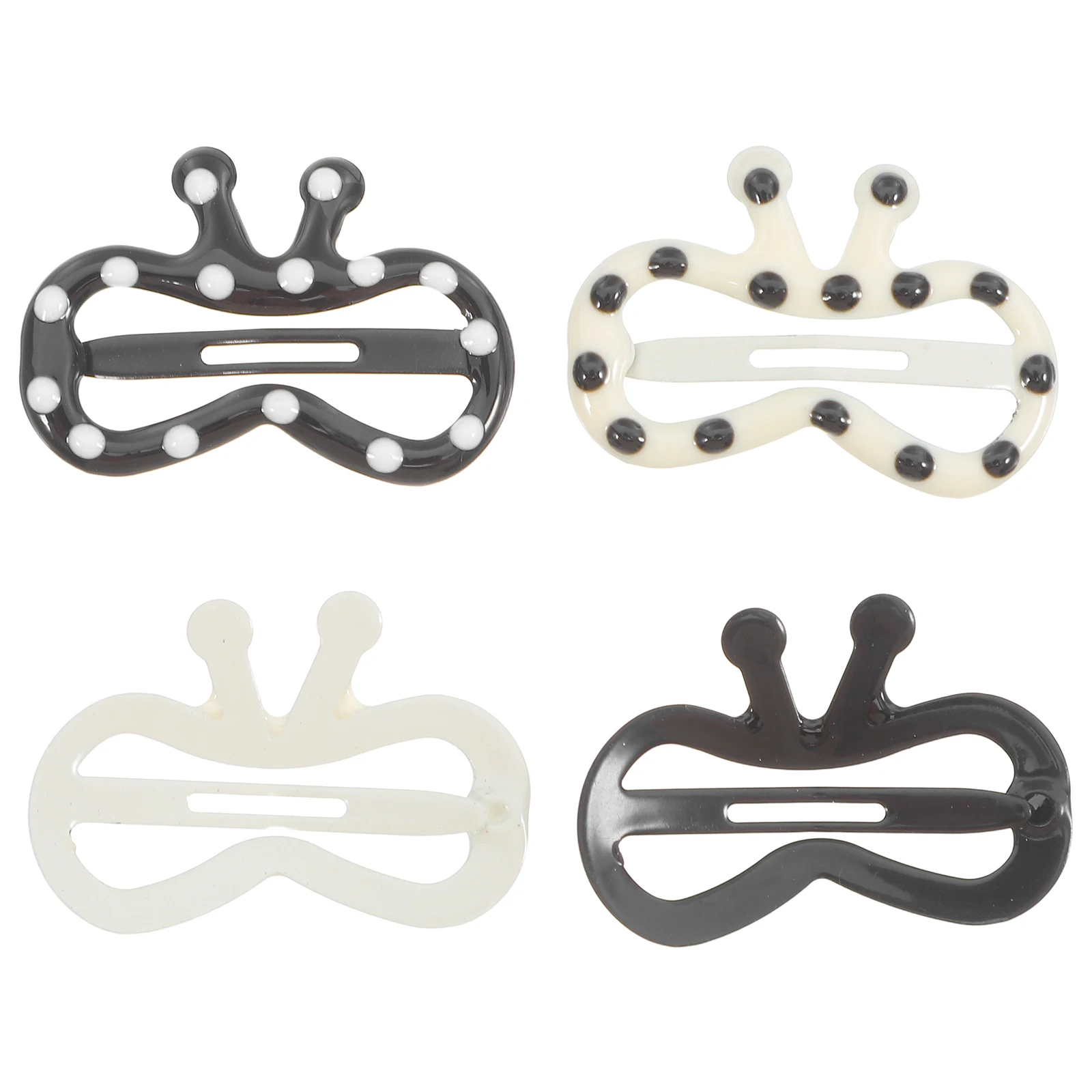 

4 Pcs 's Hairpin Accessories for Charming Clips Mini Metal Cute