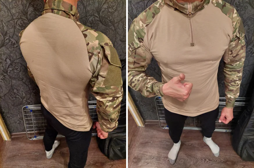 Herren Taktische Uniform Camo Multicam Soldaten-Scharfschützen-Jagdbekleidung Trainingsanzug Kampfhemden Cargohosen Kletter-Sets CS Herren – Detail 12