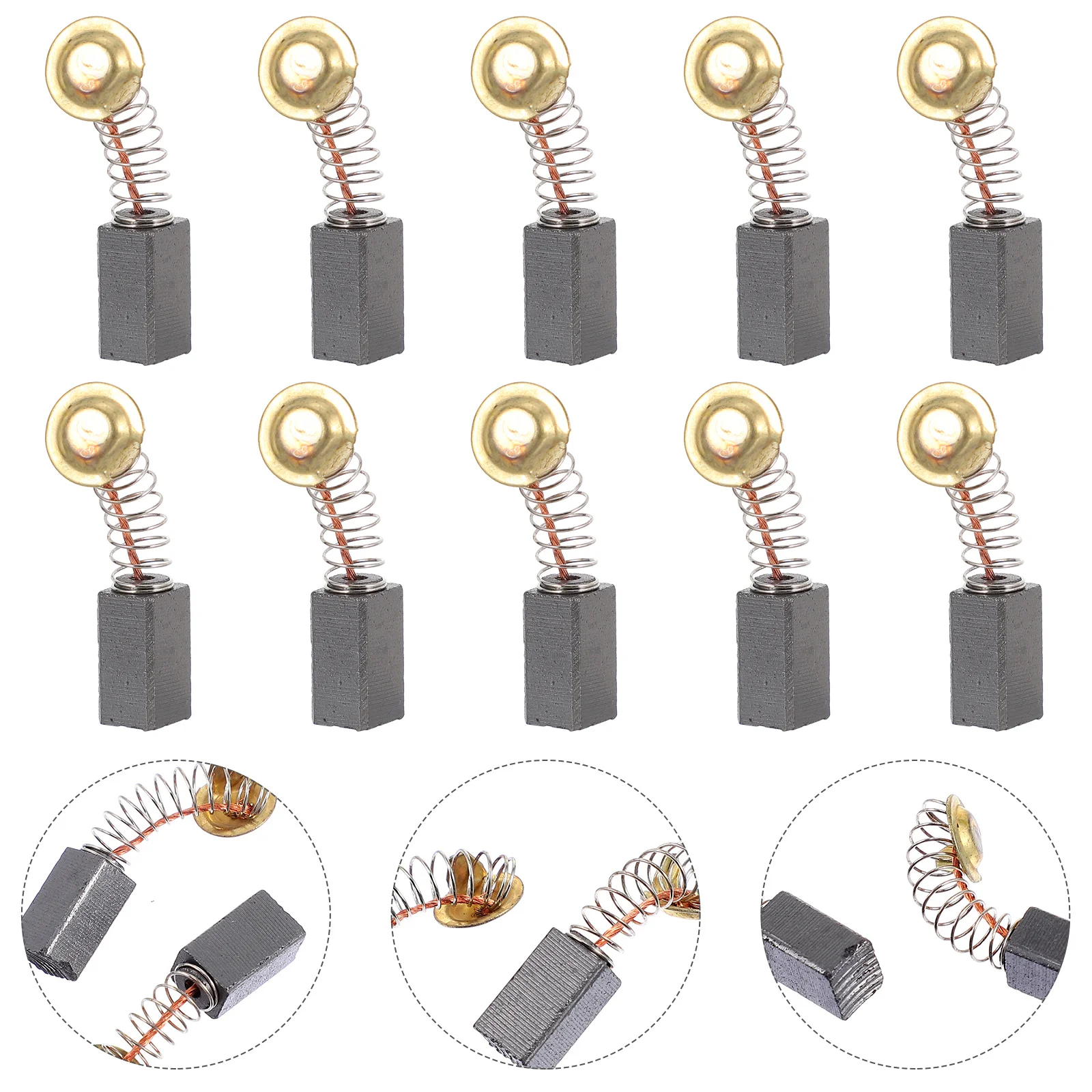 

40Pcs Practical Carbon Brushes Electric Grinder Long Lasting Alloy Material Angle Grinder Components