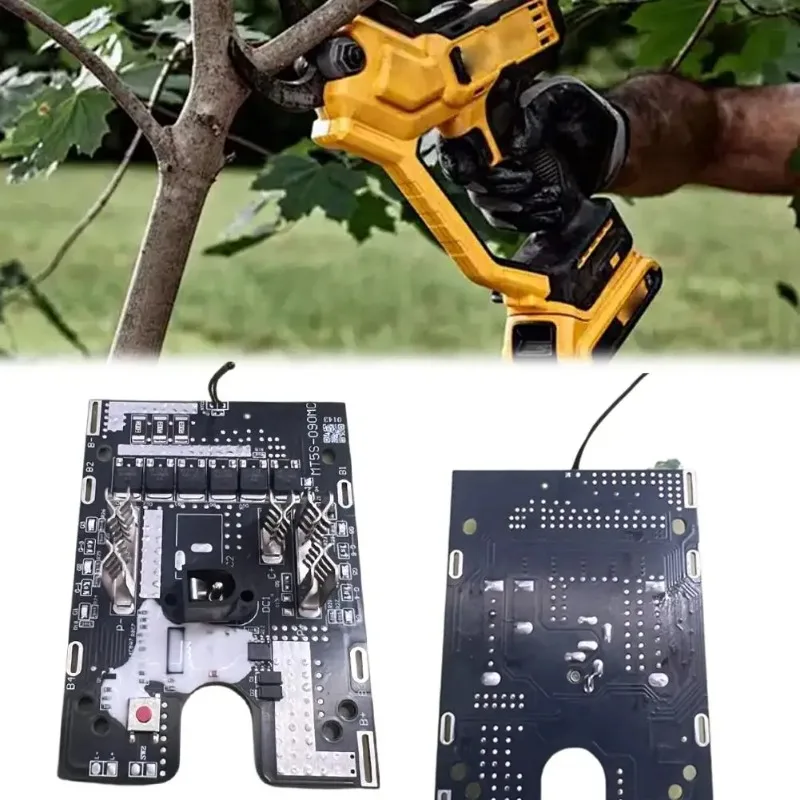 1Pcs 6MOS 21V 18650 Side Lights Protection Board With Temperature Control For Angle Grinding Machine Electric Scissors Hammer view 2
