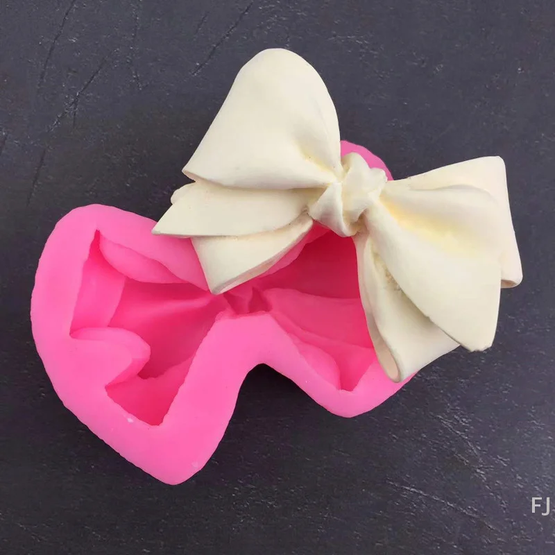 [YU] bricolage 3D arc forme sucre gâteau moule noeud papillon gel de silice moule chocolat moule