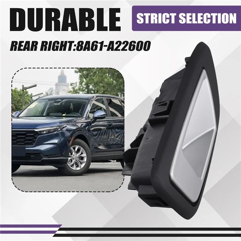 자동차 후면 내부 도어 핸들 어셈블리 Ford Fiesta 2009-2014 Right 용 내부 당김 핸들