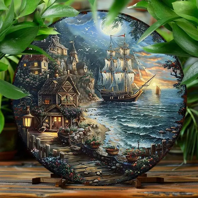 Metal Art Marine Nautical Decor Wall Art for Living Room, Office & Cafe – Handcrafted Sea & Ocean Themed Metal Wall Sculpture, R