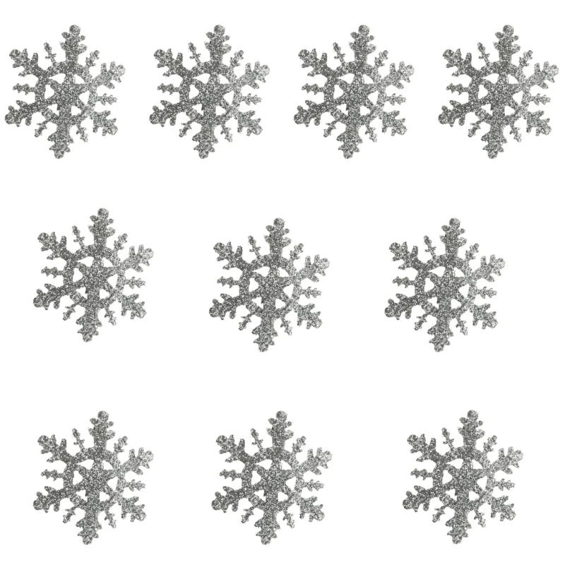 F92D Christmas Haipin Glitter Snowflake Side Clip Christmas Hair Clip Barrette