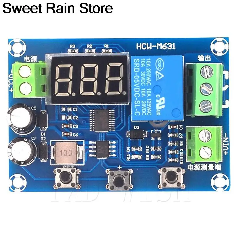 XH-M608 Battery Charge Discharge Module DC 6-40V Integrated Voltmeter Undervoltage Overvoltage Protection Timing Discharge Board