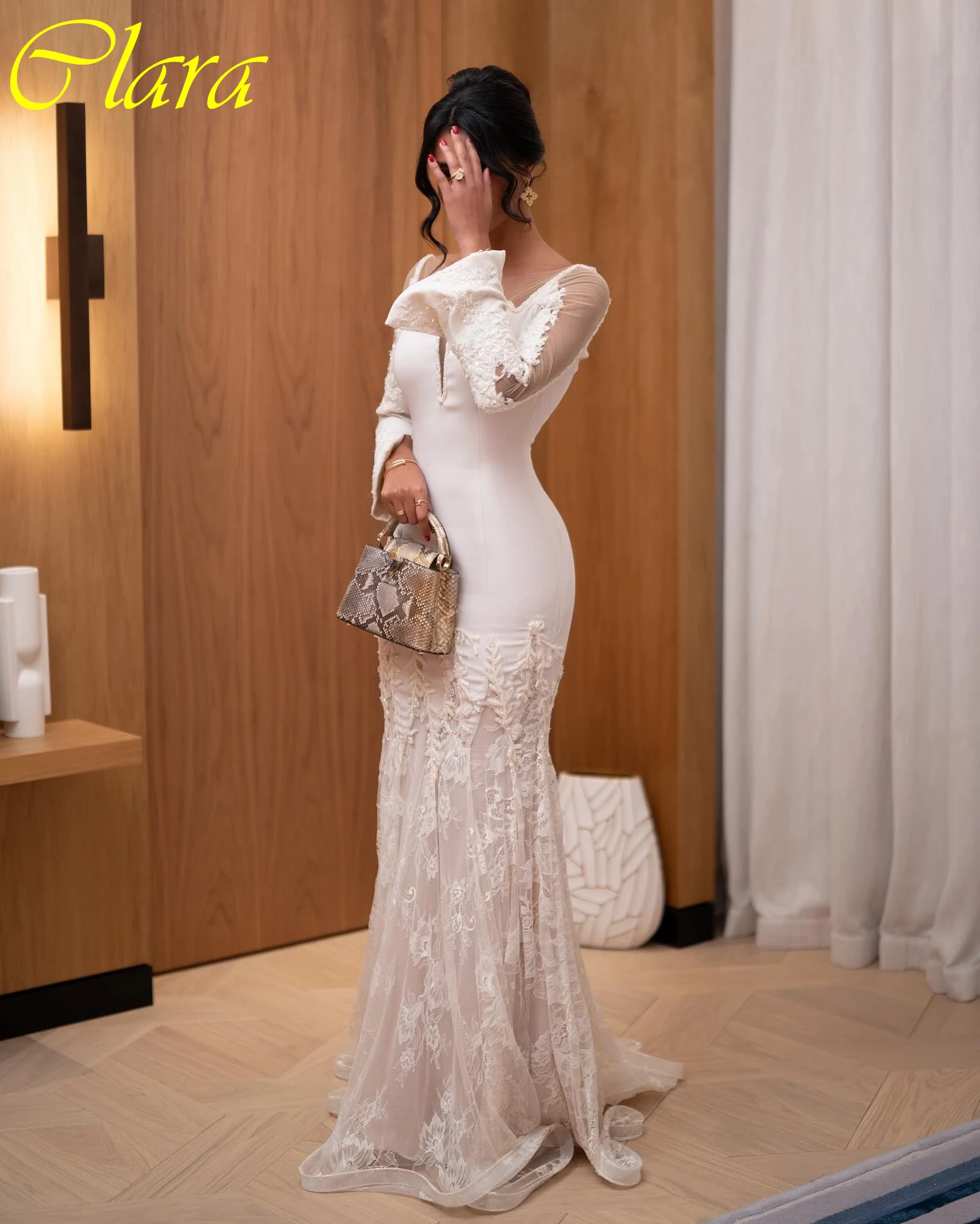 

Customized Mermaid V-Neck Elegant Formal Evening Dress Fashion Temperament Celebrity Gowns High Quality Bespoke Occasion Gowns