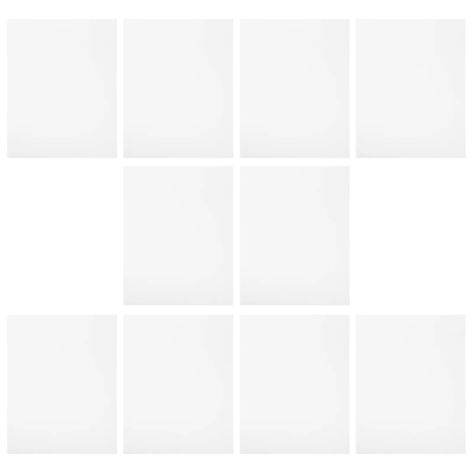 10 Sheets Playing Cards Blank Stock Business Paper for Printer Ordinary Buisness White