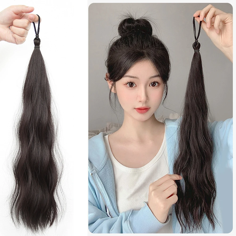 Self Winding Hair Bunches Ball Shaped Wig Hair Loops Simulated Hair Buds Hair Bags Natural Fluffiness Coiled Hair Ropes