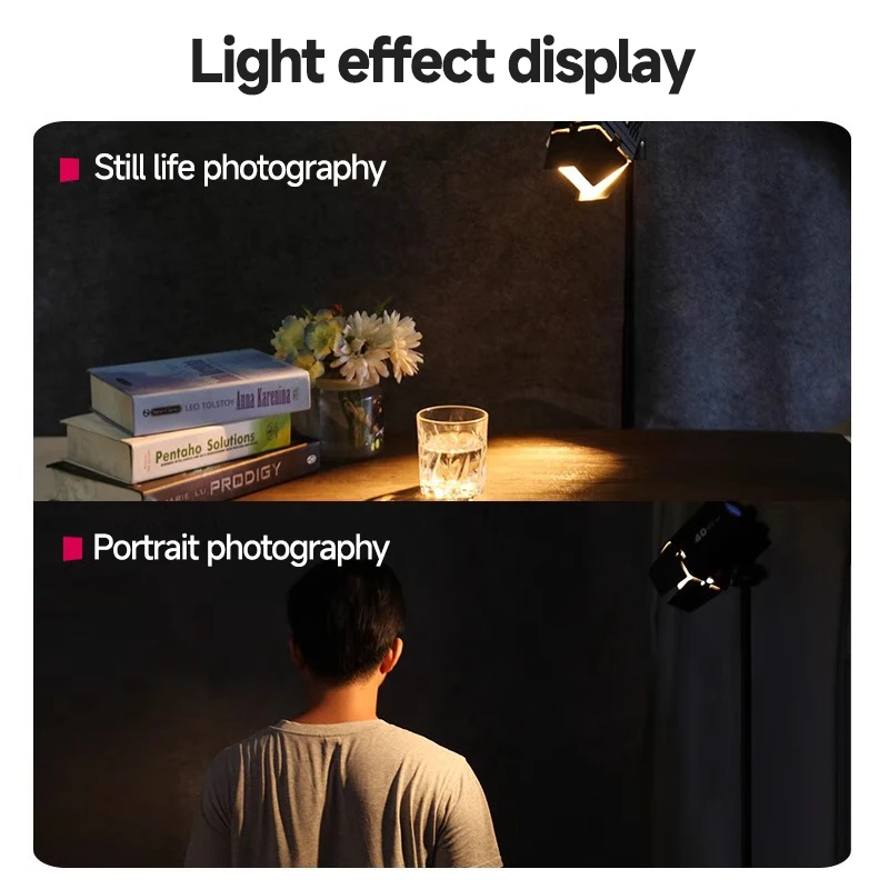 Compuertas 4 Hojas para Mini Bowens ZU60 ZU80 M60، Modificador de Luz ملحقات احترافية Estudio Fotografia