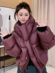 Advanced Fitting Doded Dwn Cotton Jacket for Women in Autumn and Winter, New Fashionable Short Style Warm Bread Jacket T