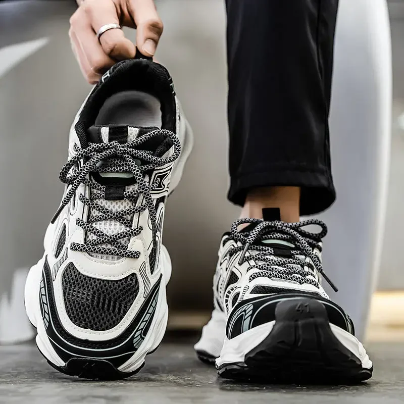 

Черная мужская спортивная обувь с низким берцем и сетчатым верхом для бега на открытом воздухе, оригинальные модные предложения, летняя распродажа, мужские повседневные кроссовки высокого качества