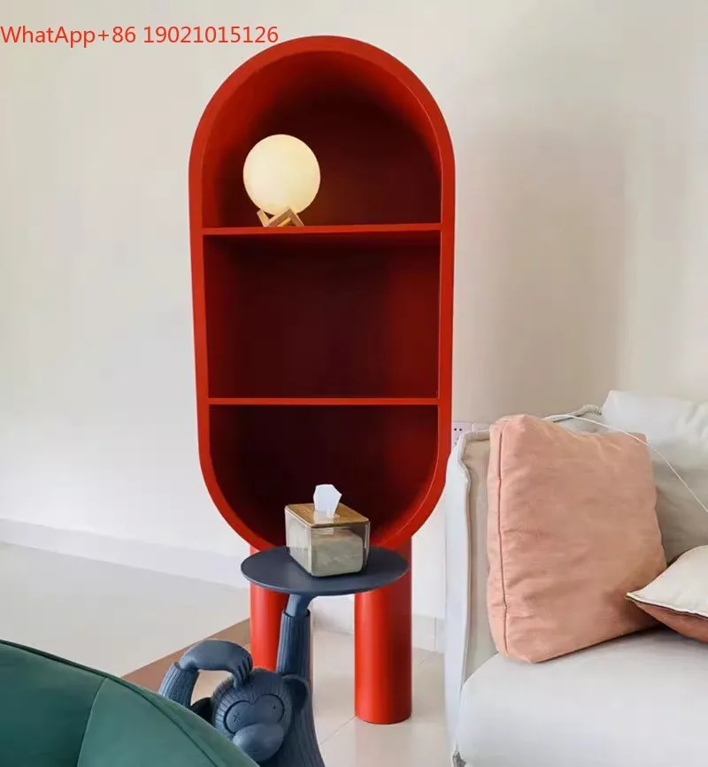 HJ Storage Display Cabinet Simple Modern Living Room Creative Multi-layer Storage Partition Locker